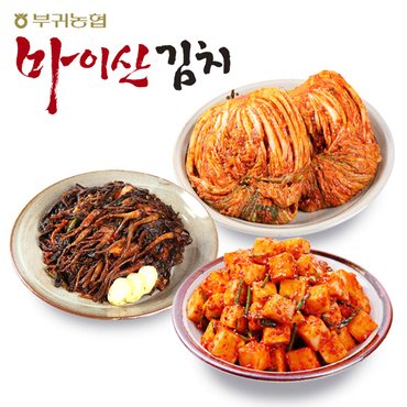 마이산김치 [한국농협김치] 전북 대표김치 마이산김치 3종8호(포기김치3kg+고들빼기1kg+깍두기1kg)