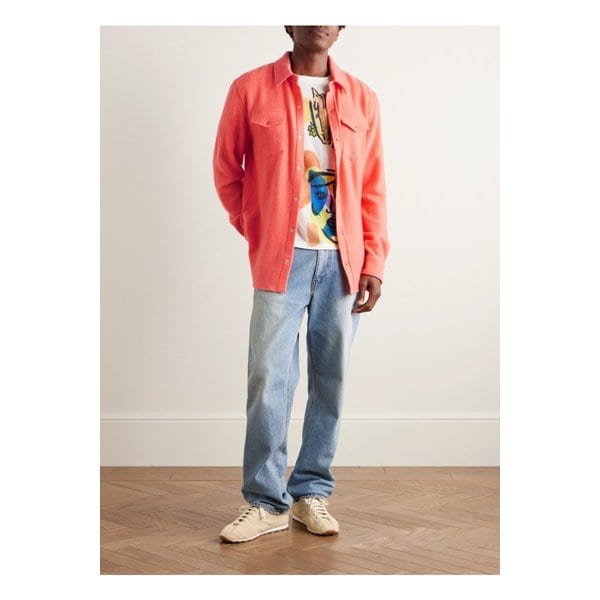 갓 트루 캐시미어 캐시미어 셔츠 오렌지 46376663162919757