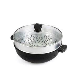 퀸센스 올비아 IH 2단 찜냄비 멀티웍 32cm