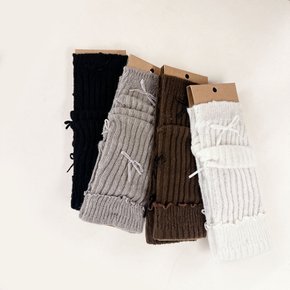 / 러블리 리본 골지 레그 워머