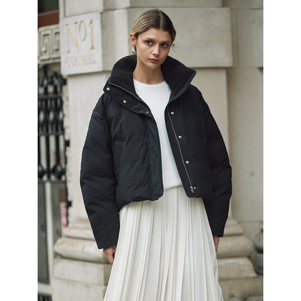 [City Outdoor] Responsible Knit Collar Puffer Jacket_2color