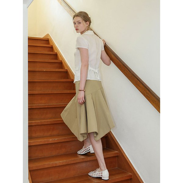 DD_Handkerchief hem skirt_BEIGE