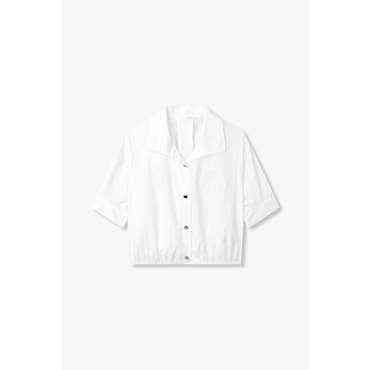 GCUT [지컷25S/S]로고 자수 오픈 카라 셔츠(7255260101)