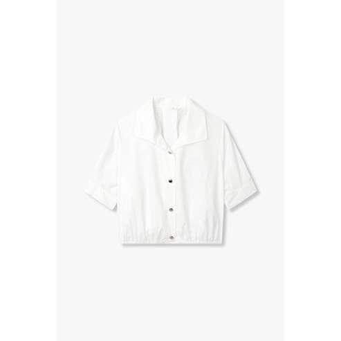 GCUT [지컷25S/S]로고 자수 오픈 카라 셔츠(7255260101)