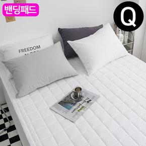 해피니 샤이니 순면 밴딩 패드 퀸 Q (화이트) (카페트겸용) (S16478149)