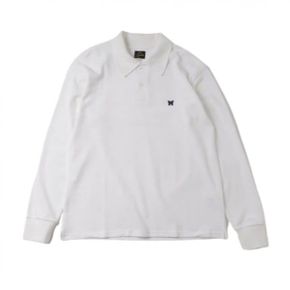 NEEDLES 니들스 LS Polo Shirt - White (PU296) (롱슬리브 폴로 티셔츠) 2254195