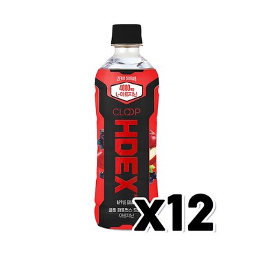  클룹 HDEX 퍼포먼스드링크 애플포도 페트음료 500ml x 12개