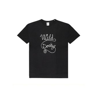 와일드동키 라프리마 와일드동키 T-CHAIN LOGO BLACK 공용 반팔티