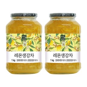 메가커피 녹차원 레몬생강차 1kg 2개세트