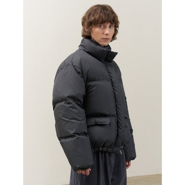 Poke Short Padding Jumper (Navy Check)