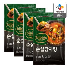 CJ제일제당 [본사배송][냉동] 비비고 순살감자탕 700g X 4개