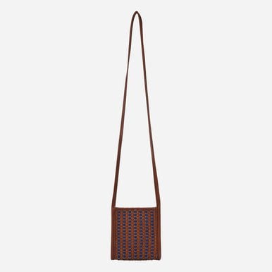 2201 Handmade Weaving Tote Mini RB/CN