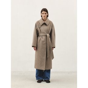 RTW RABBIT WOOL SEMI DOUBLE COAT_ L-BROWN