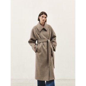 RTW RABBIT WOOL SEMI DOUBLE COAT_ L-BROWN