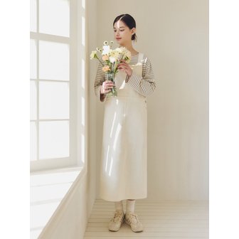 제로스트릿 오버롤 코튼 원피스 / 크림