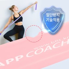 절단방지 스트레칭밴드 라텍스 근력운동(샤이핑크 0.3mm))