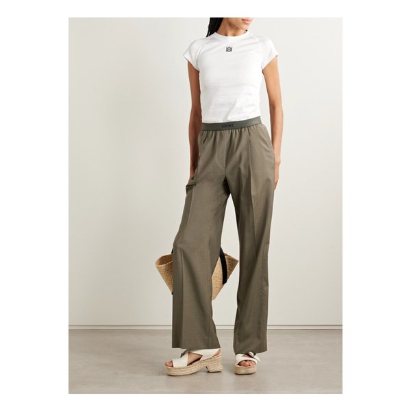 아나그램 자수 코튼 혼방 저지 티셔츠 화이트 46376663162861985