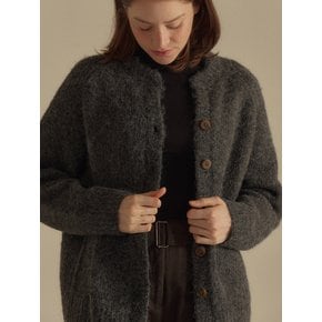 Foggy wool overfit cardigan