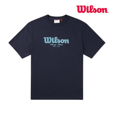 윌슨 공용 퓨어드라이 빅로고 티셔츠 네이비 (W253003NTS75NVY)