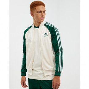 4160039 adidas SST Track Top - Wonder White  Collegiate Green