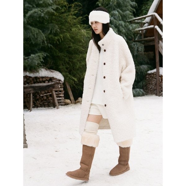 Fluffy Volume Coat_White