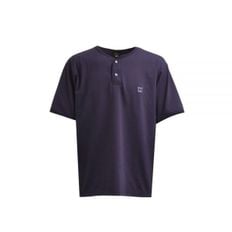 NEEDLES 니들스 24 SS Henley Neck Tee Eggplant (OT263) (헨리넥 반팔 티셔츠)