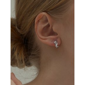 [Silver925] Iolani Huggie Earrings (silvergold)