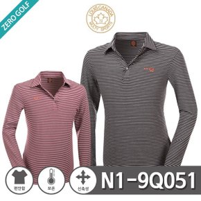 [LOUIS CANADA] 루이스캐나다 신축성 단가라 PK 긴팔티셔츠 Model No_N1-9Q051