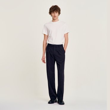 산드로옴므 [SANDRO HOMME] 핀턱 스트레이트 팬츠 SH25M5MRA0199