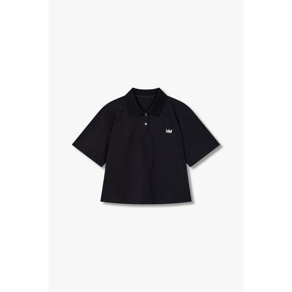 [BASQUIAT] 자수 폴로 넥 티셔츠 7125340182199