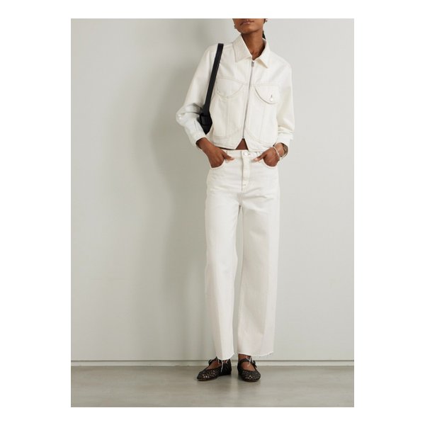 르 제인 크롭 하이웨이스트 와이드 진 1647597335784819