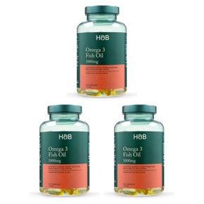 홀랜드앤바렛 오메가3 피쉬오일 1000mg 소프트젤 120정 3개 Holland & Barrett Omega 3 Fish Oil