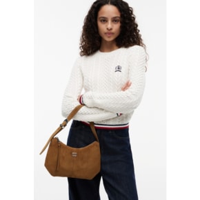 여성 슬라우치 스웨이드 숄더백 T32G6ABG19TWT1 TOMMY JEANS