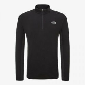 [국내정식매장] 노스페이스 티셔츠 The North Face MS SEAMFREE L/S ZIP TEE - BLACK 집티