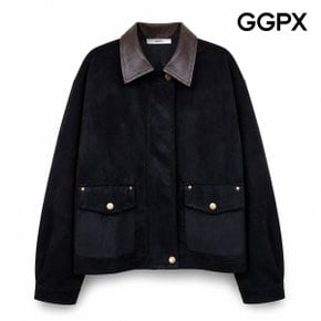 비건 레더 스웨이드 자켓 (GQ8JK019F)