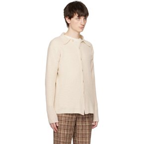 오프 화이트 골지 가디건 A23SC01HA KNIT WHITE