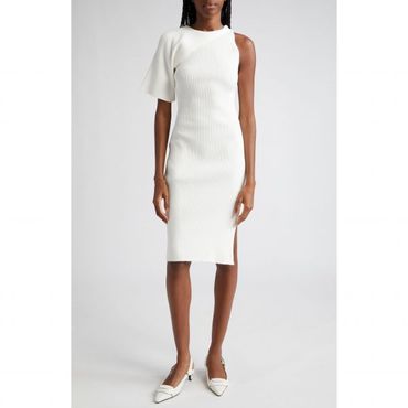 이스퀘어 4238816 Courreges Asymmetric Rib Knit Dress