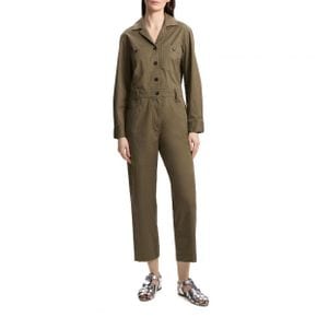 4784731 Theory JS Patto Long Sleeve Stretch Cotton Jumpsuit