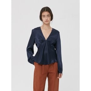 SILK V-NECK BLOUSE (JTJT105)