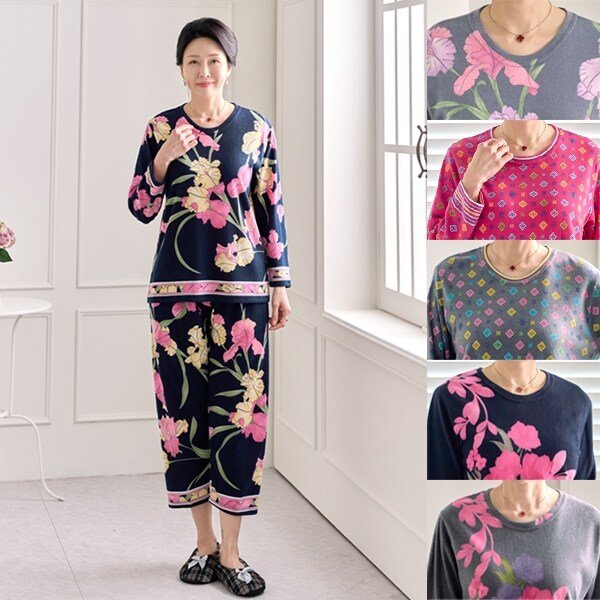 [엄마옷 로즈맘] 가니컷트기모홈웨어상하세트2