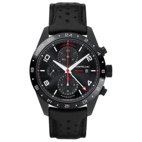 미국 몽블랑 시계 Montblanc TimeWalker 블랙 Dial Automatic Mens 크로노그래프 워치 116102 16