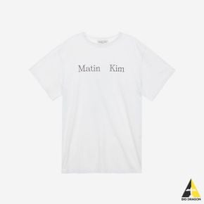 Matin Kim 마뗑킴 로고 탑 화이트 Logo Top White