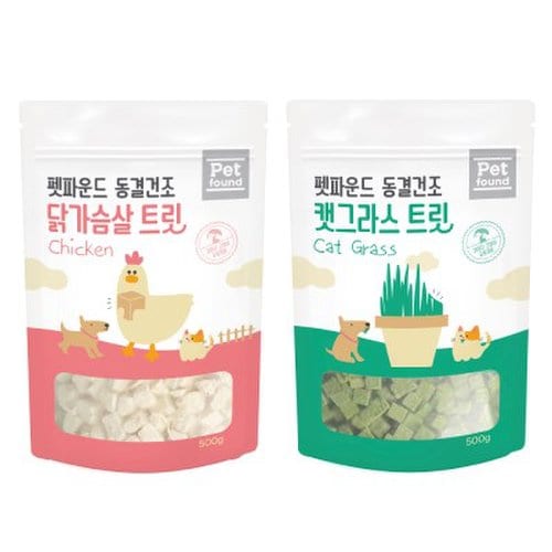 펫파운드 동결건조 닭가슴살 대용량 500g