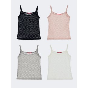 FLORAL LACE SLEEVELESS_4COLORS