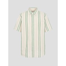 24SS 볼드 스트라이프 반소매 셔츠 - 그린(BC4465C26M)