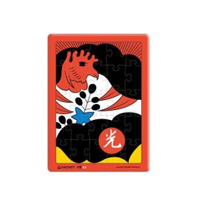 인지향상 화투 퍼즐 오동 똥광(25조각) / 치매예방 퍼즐