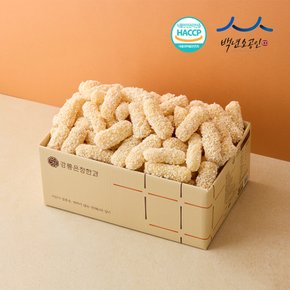 강릉한과 찹쌀강정 1kg(500gX2봉) 전통 수제 유과 대용량 간식 부모님 명절 추석