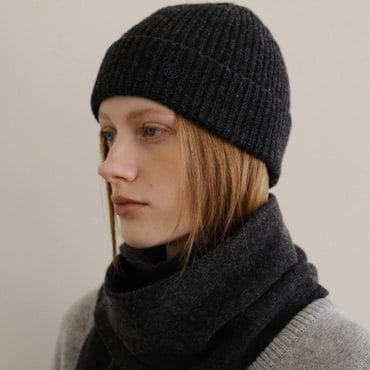 로서울 Classic knit beanie Charcoal