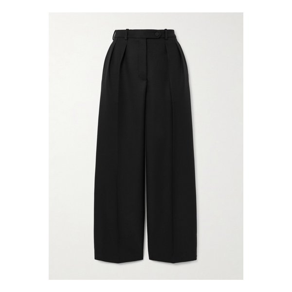 바트 크롭 플리츠 울 실크 블렌드 바라테아 와이드 팬츠 1647597345903748