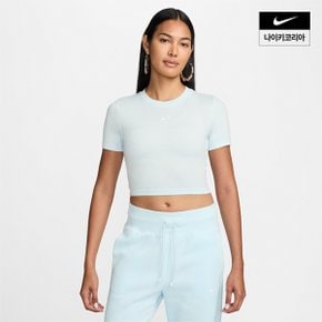 우먼스 나이키 스포츠웨어 에센셜 슬림 핏 크롭 티셔츠 NIKE FB2874-474